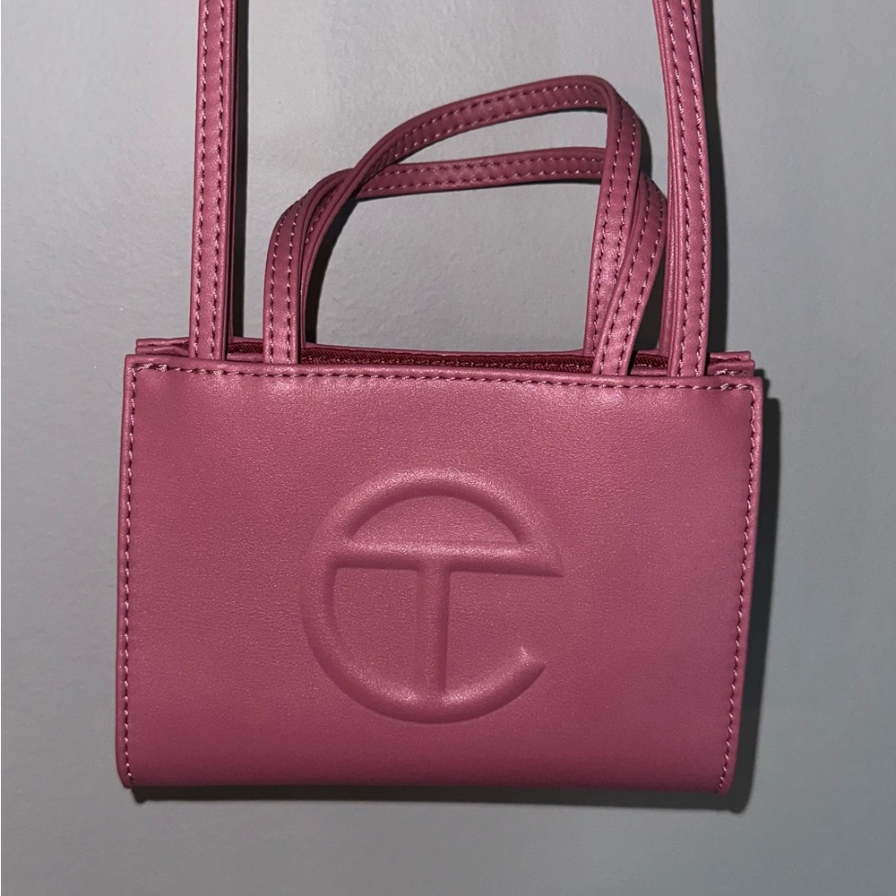 SMALL TELFAR SHOPPING BAG (CORNED BEEF COLORWAY)